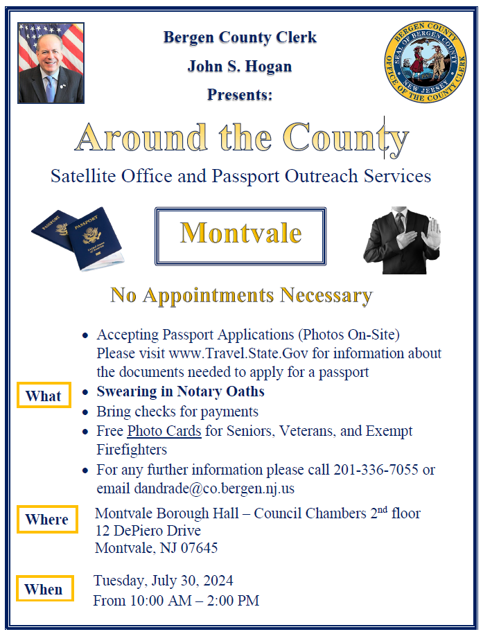 Flyer for Around the County Satellite Office. CLICK HERE for PDF version.